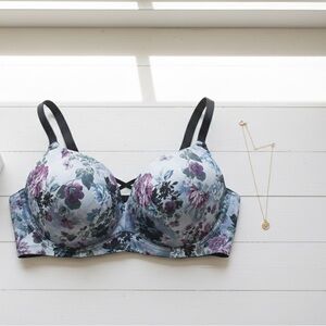 NWT Torrid 360 degrees back supportive smooth Purple Floral Bra